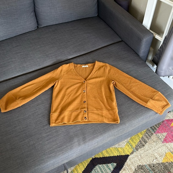 Madewell Sweaters Madewell Pieced Sleeve Cardigan Lacorn Poshmark